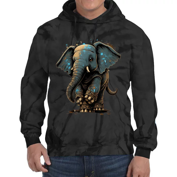 Cute Baby Elephant For People Lovers Elephant Tie Dye Hoodie