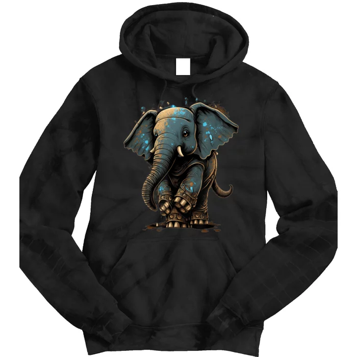 Cute Baby Elephant For People Lovers Elephant Tie Dye Hoodie