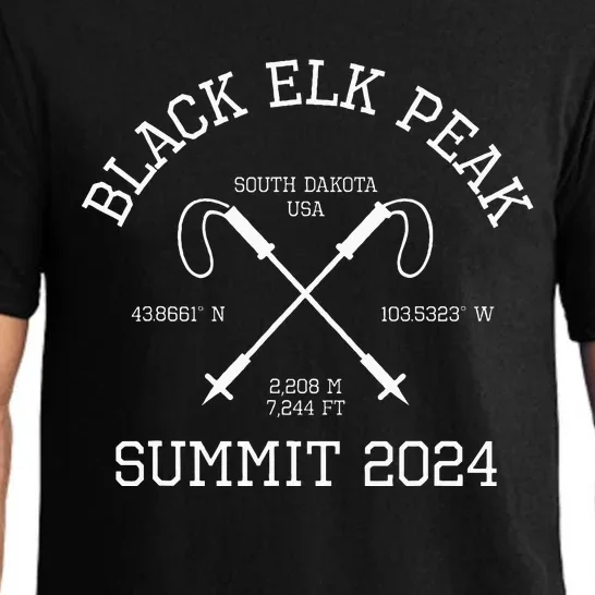 Climbed Black Elk Peak Summit 2024 Hike South Dakota Usa Pajama Set