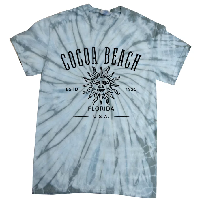 Cocoa Beach Florida Retro Souvenir Tie-Dye T-Shirt