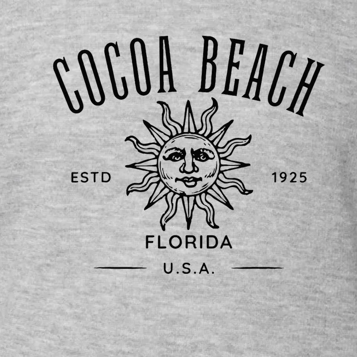 Cocoa Beach Florida Retro Souvenir Toddler Sweatshirt