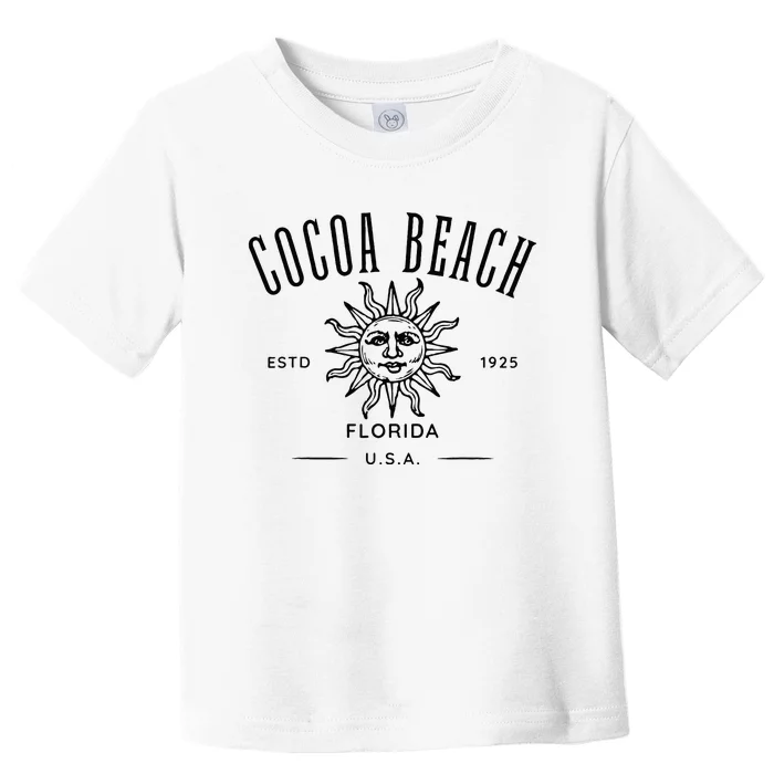 Cocoa Beach Florida Retro Souvenir Toddler T-Shirt