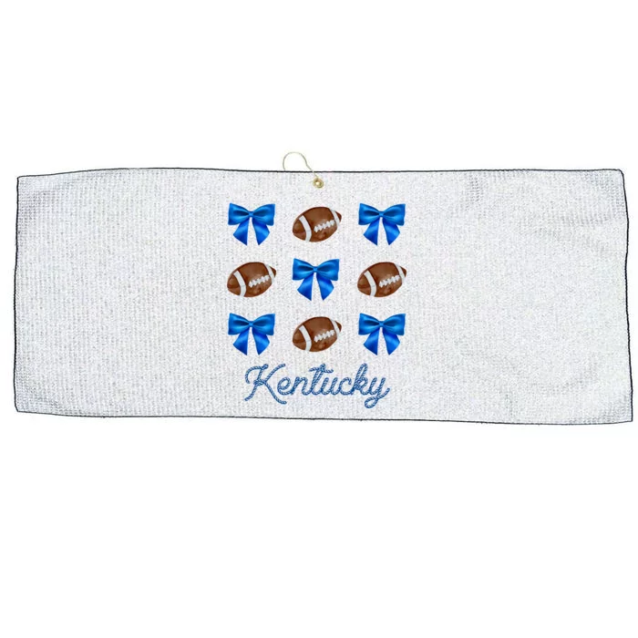 Coquette Bow Football Kentucky Lover Large Microfiber Waffle Golf Towel