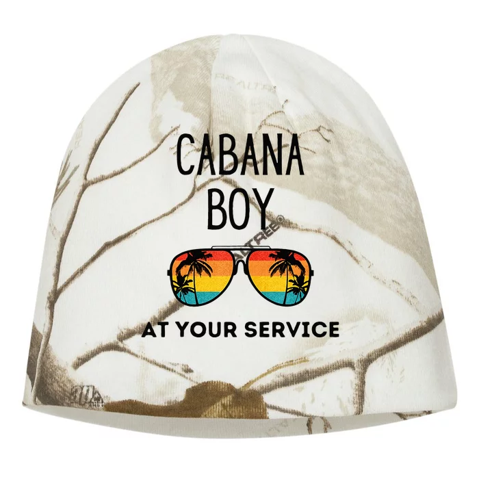 Cabana Boy Funny Summer Pool Party Bartender Bartending Kati - Camo Knit Beanie