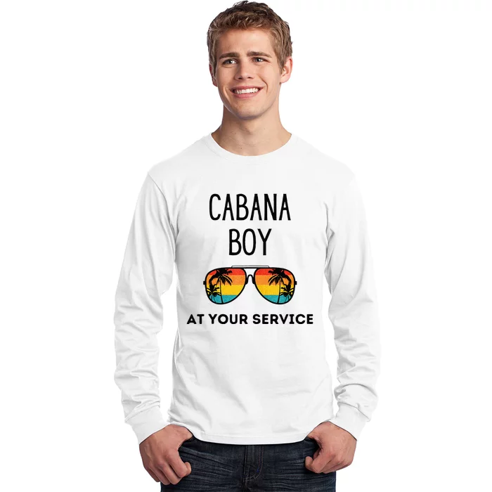 Cabana Boy Funny Summer Pool Party Bartender Bartending Long Sleeve Shirt