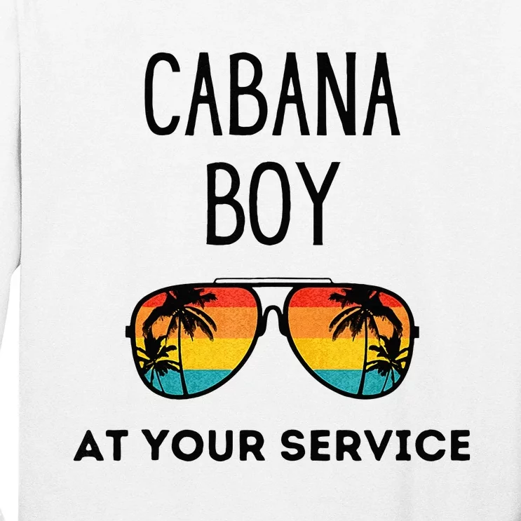 Cabana Boy Funny Summer Pool Party Bartender Bartending Long Sleeve Shirt