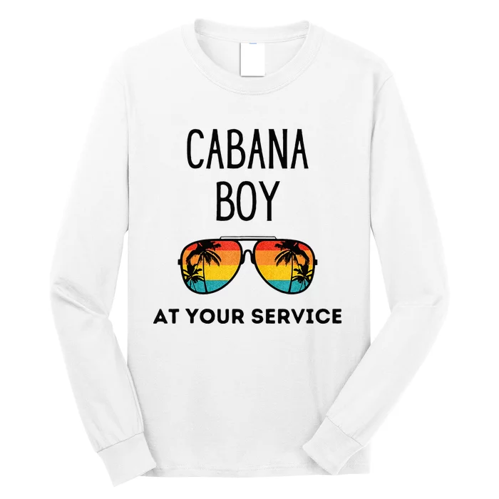 Cabana Boy Funny Summer Pool Party Bartender Bartending Long Sleeve Shirt