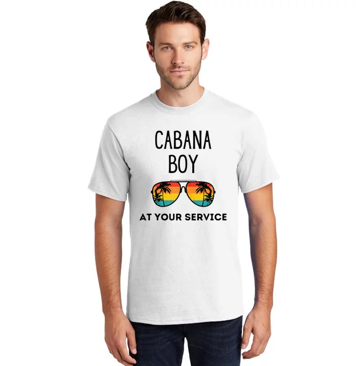 Cabana Boy Funny Summer Pool Party Bartender Bartending Tall T-Shirt