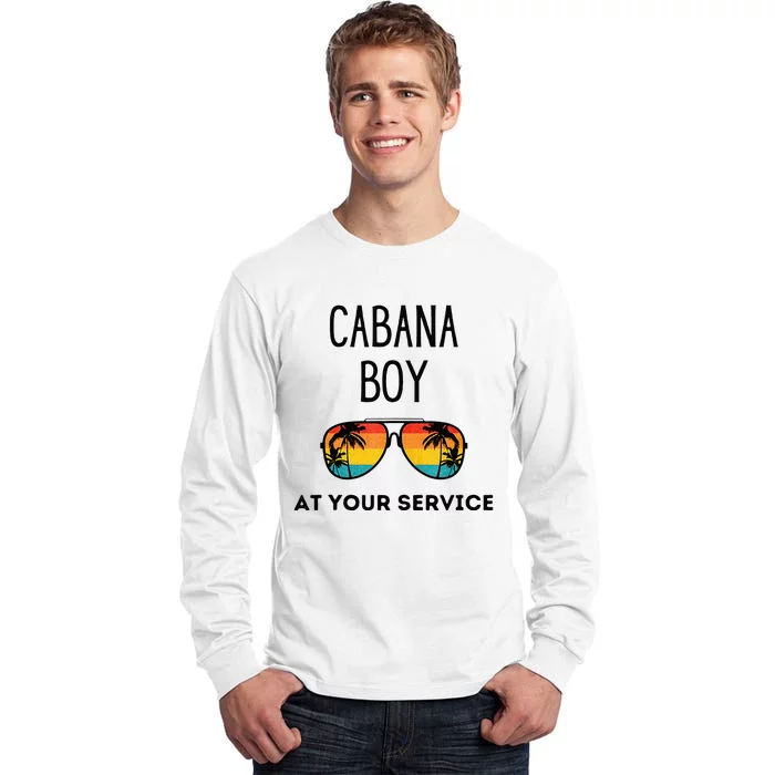 Cabana Boy Funny Summer Pool Party Bartender Bartending Tall Long Sleeve T-Shirt