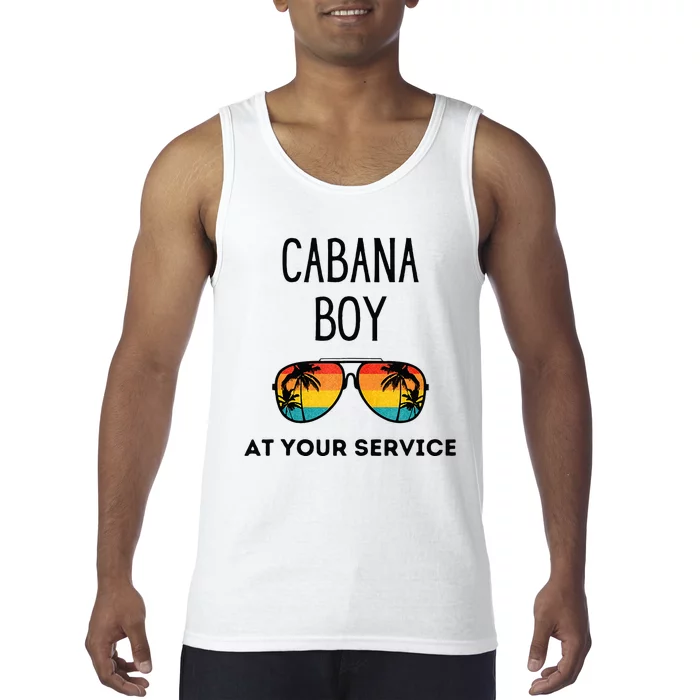 Cabana Boy Funny Summer Pool Party Bartender Bartending Tank Top