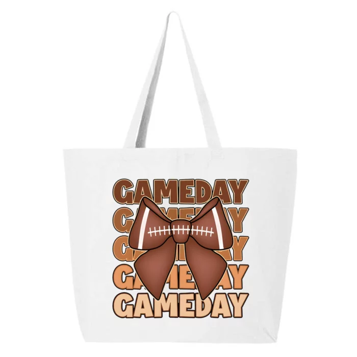 Coqutte Bow Football Game Day 25L Jumbo Tote