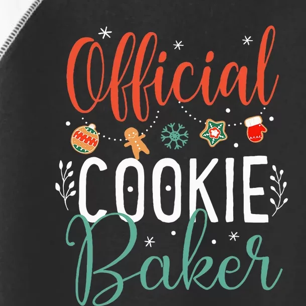 Cookie Baker Funny Christmas Couples Matching Toddler Fine Jersey T-Shirt