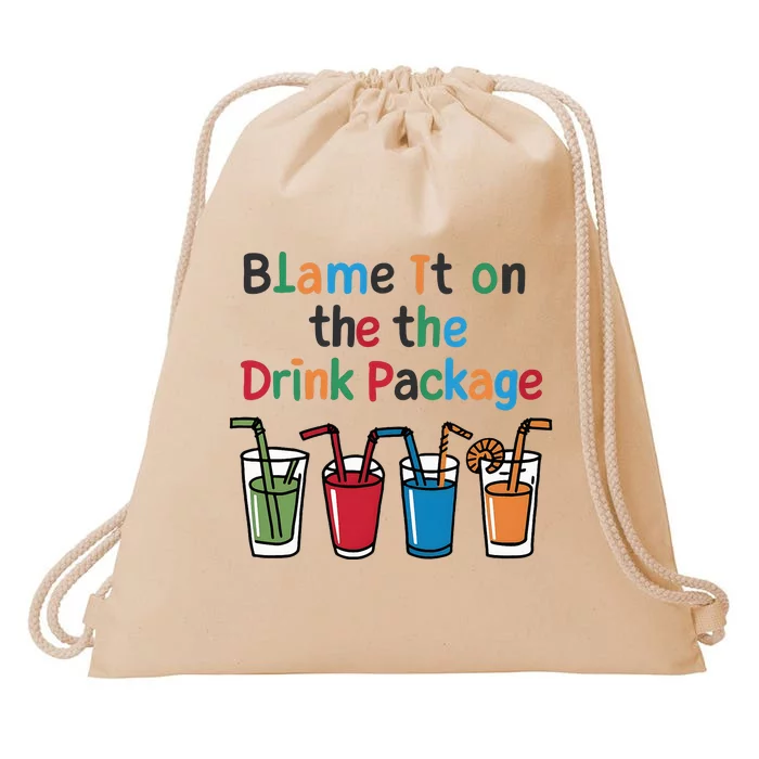 Cruise Booze Funny Summer Drink Package Cool Drawstring Bag