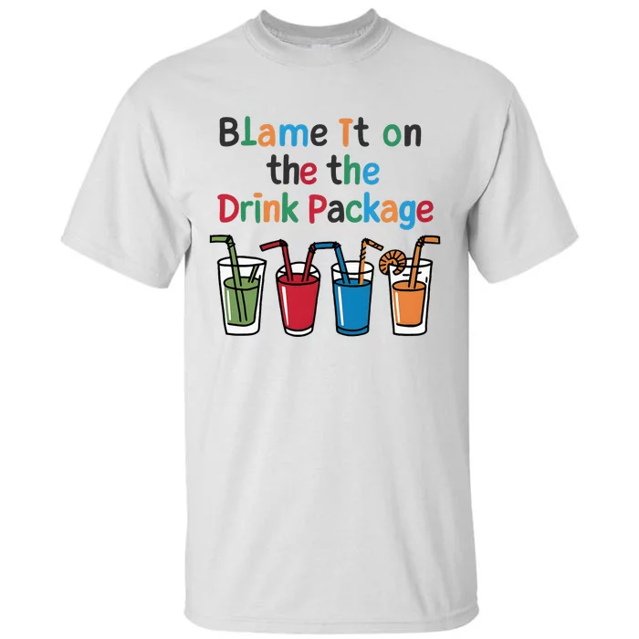 Cruise Booze Funny Summer Drink Package Cool Tall T-Shirt