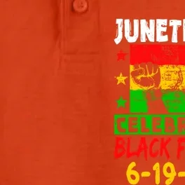 Celebrating Black Freedom Juneteenth 1865 Independence Day Gift Dry Zone Grid Performance Polo