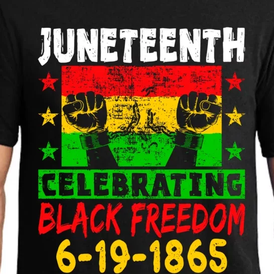 Celebrating Black Freedom Juneteenth 1865 Independence Day Gift Pajama Set