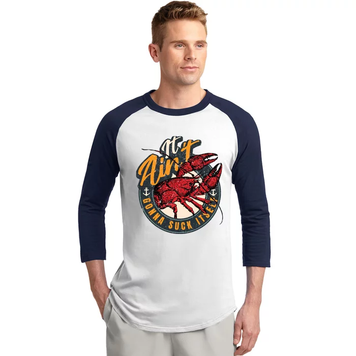 Crawfish Boil Funny Suck Its Bayou Cajun Seafood Festival Cool Gift Baseball Sleeve Shirt