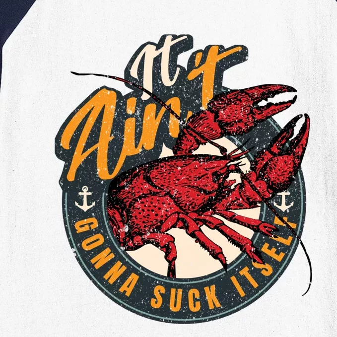 Crawfish Boil Funny Suck Its Bayou Cajun Seafood Festival Cool Gift Baseball Sleeve Shirt