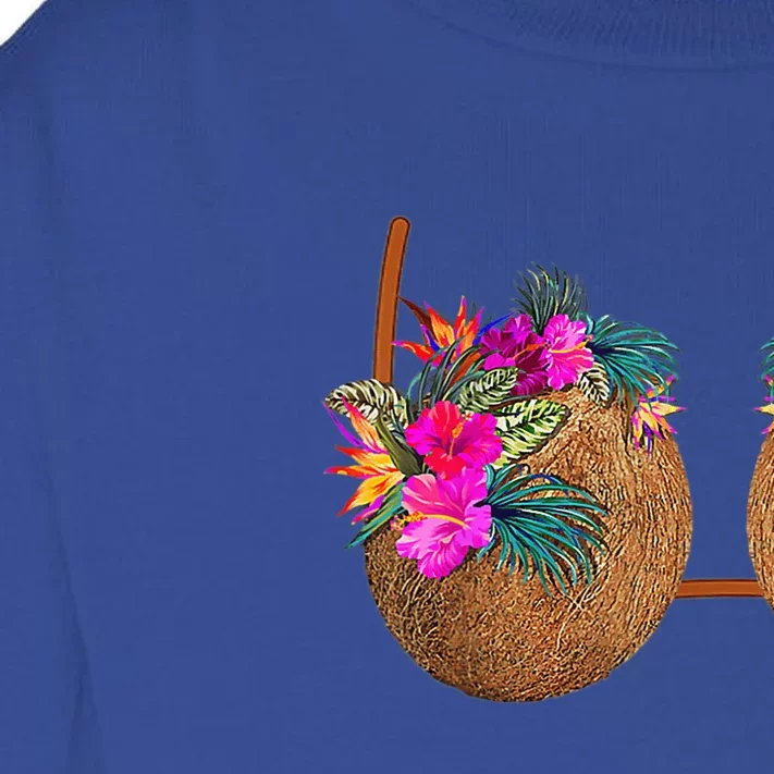 Coconut Bra - Funny Bra - Tropical Bra -Flowers Bra Toddler Long Sleeve  Shirt