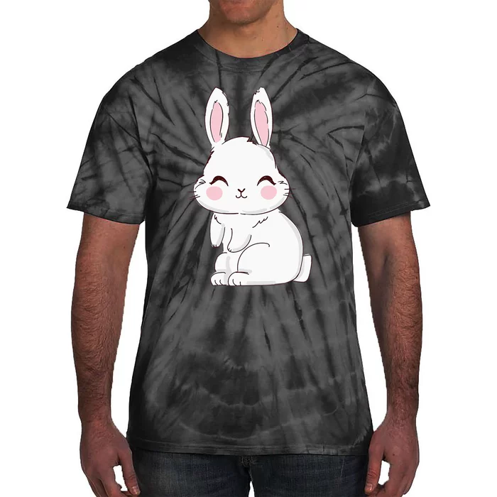 Cute Bunny Face Tie Dye Glasses Easter Day Tie-Dye T-Shirt