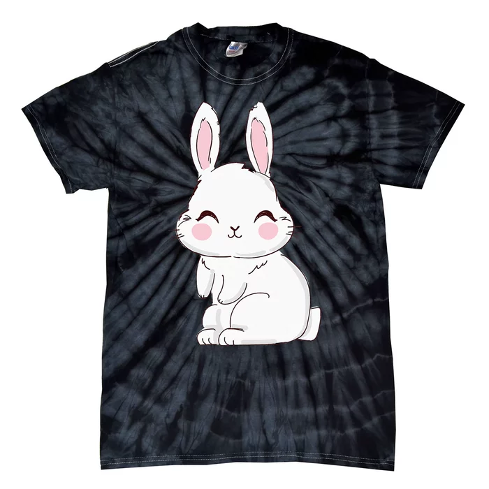 Cute Bunny Face Tie Dye Glasses Easter Day Tie-Dye T-Shirt