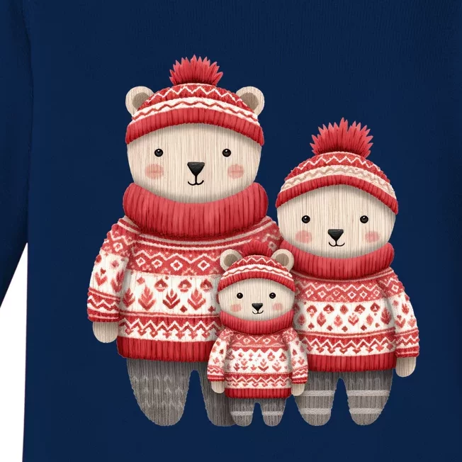 Christmas Bear Family Matching Outfit Baby Long Sleeve Bodysuit