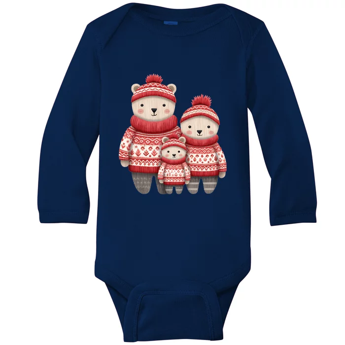 Christmas Bear Family Matching Outfit Baby Long Sleeve Bodysuit