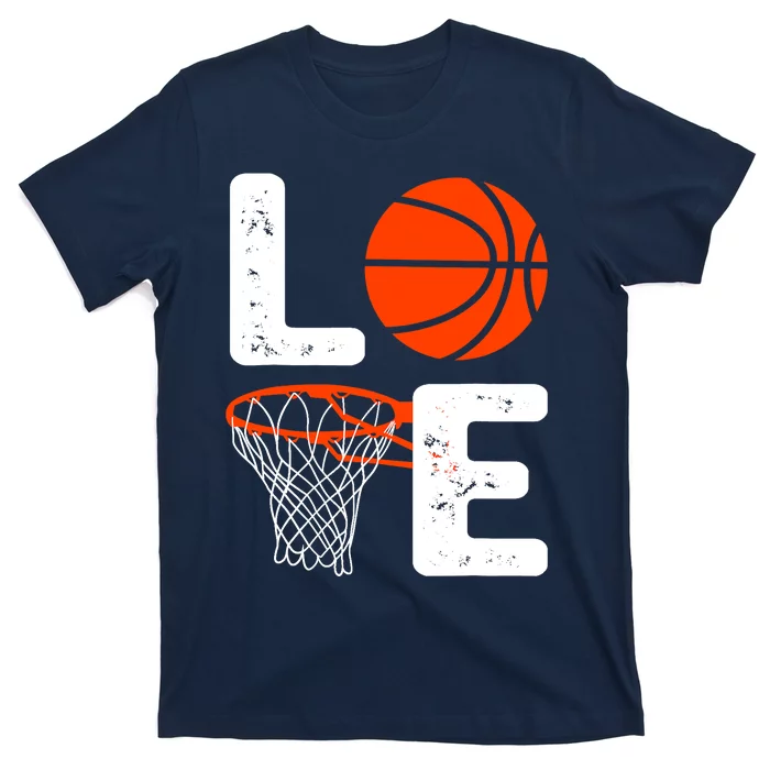 Cool Basketball For  Wo Love Coach Player Team Sports T-Shirt