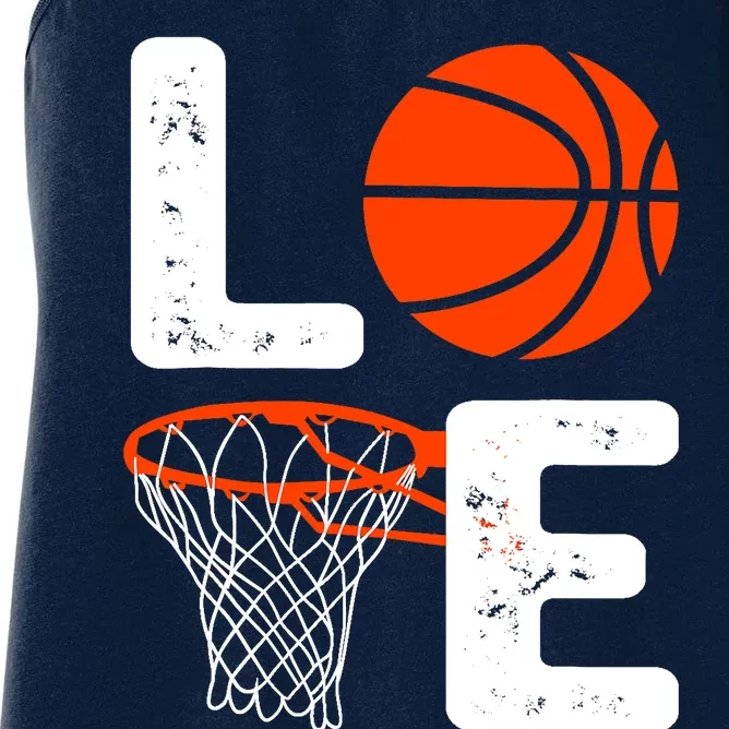 Cool Basketball For  Wo Love Coach Player Team Sports Women's Racerback Tank