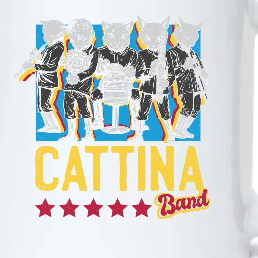 Cattina Band Funny Music Cats Black Color Changing Mug