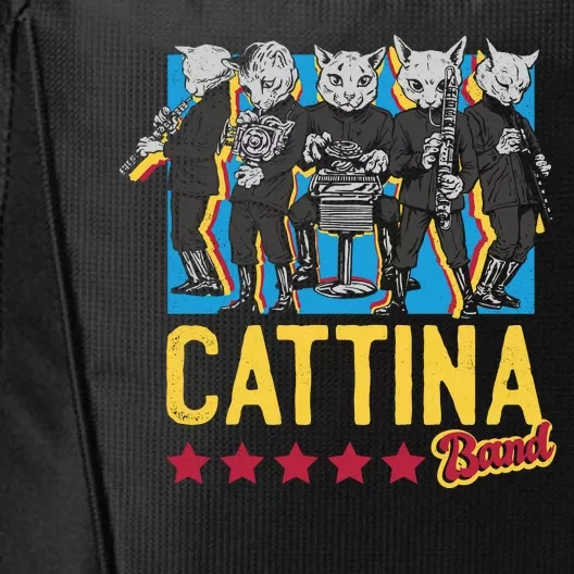 Cattina Band Funny Music Cats City Backpack