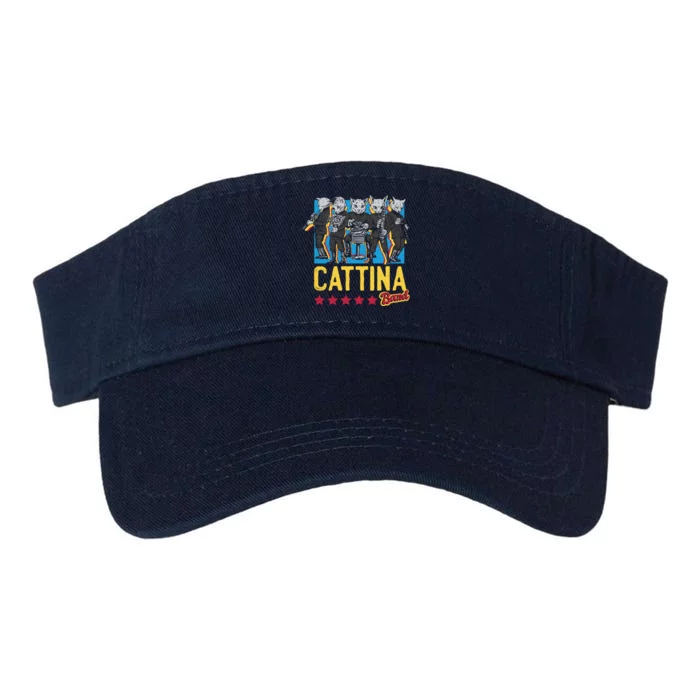 Cattina Band Funny Music Cats Valucap Bio-Washed Visor