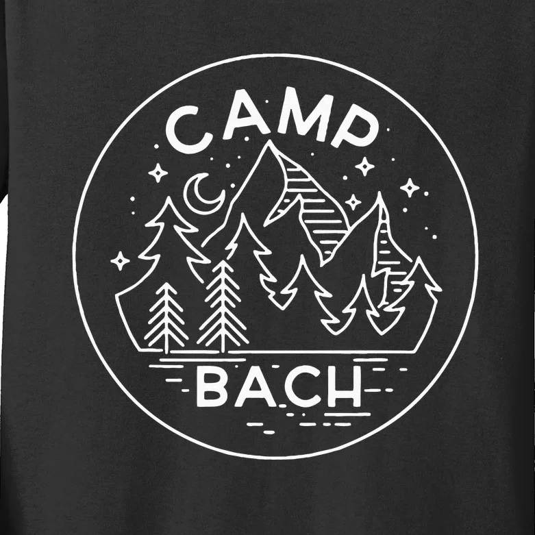 Camp Bach Funny Camping Lover Kids Long Sleeve Shirt