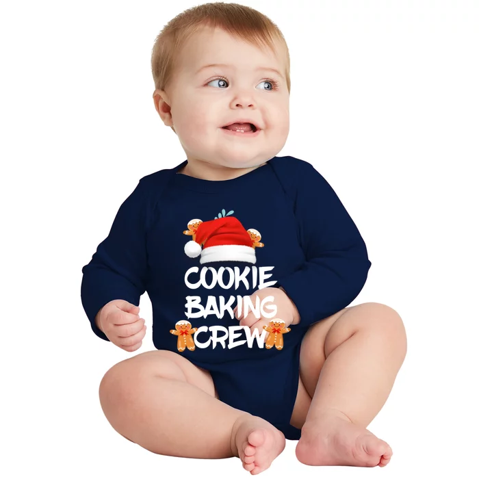 Cookie Bakingcrew Funny Christmas Pajama Cool Gift Baby Long Sleeve Bodysuit