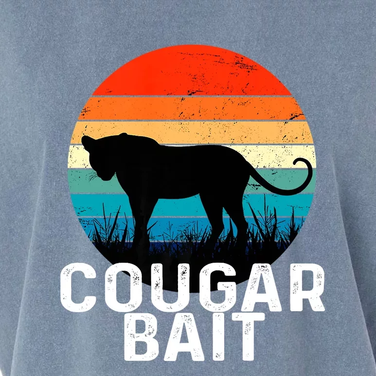 Cougar Bait Funny Dating Humor Sugar Momma Retro Animal Garment-Dyed Women's Muscle Tee