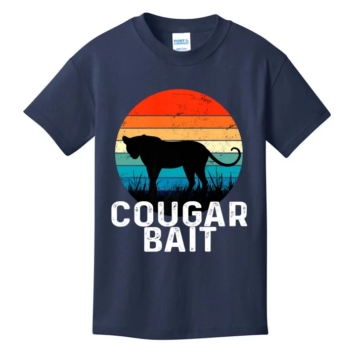 Cougar Bait Funny Dating Humor Sugar Momma Retro Animal Kids T-Shirt