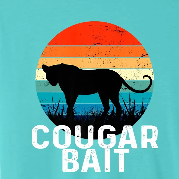 Cougar Bait Funny Dating Humor Sugar Momma Retro Animal ChromaSoft Performance T-Shirt