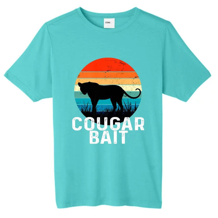 Cougar Bait Funny Dating Humor Sugar Momma Retro Animal ChromaSoft Performance T-Shirt