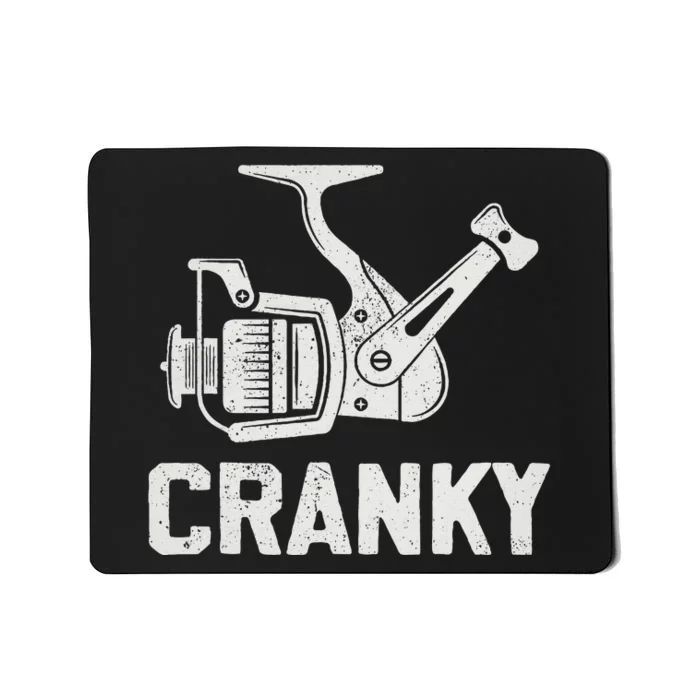 Crank Bait Fishing Lure Cranky Fishing Fisherman Mousepad