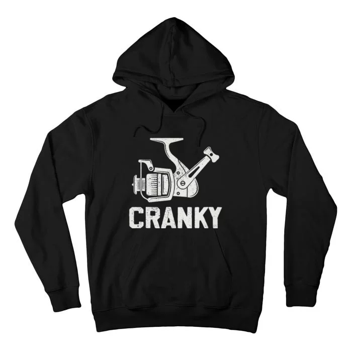 Crank Bait Fishing Lure Cranky Fishing Fisherman Tall Hoodie