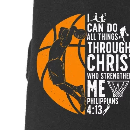 Cool Basketball For  Bible Verse Christian Player Doggie 3-End Fleece Hoodie