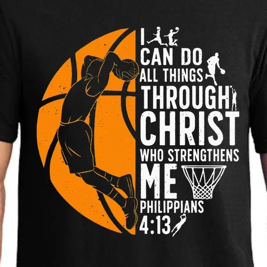 Cool Basketball For  Bible Verse Christian Player Pajama Set