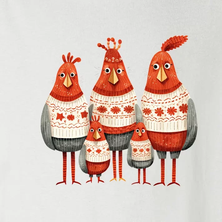 Christmas Bird Family Matching Outfit Toddler Long Sleeve Shirt