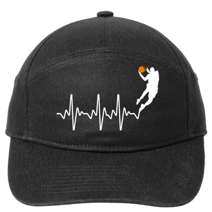 Cute Basketball For Men Women Player Coach Basketball Lovers 7-Panel Snapback Hat