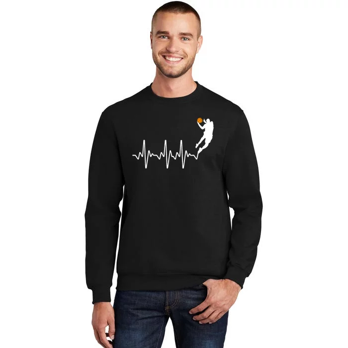 Cute Basketball For Men Women Player Coach Basketball Lovers Tall Sweatshirt