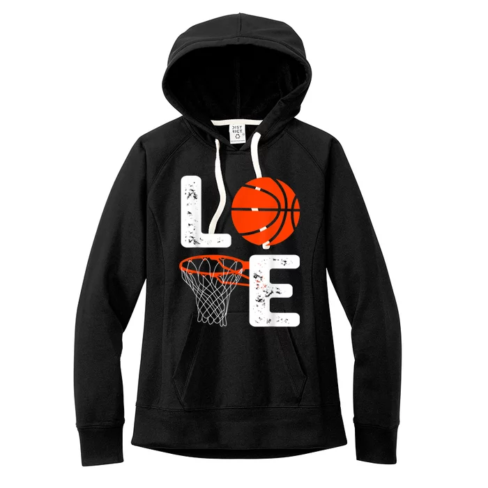 Cool Basketball For Men Women Love Coach Player Team Sports Women's Fleece Hoodie