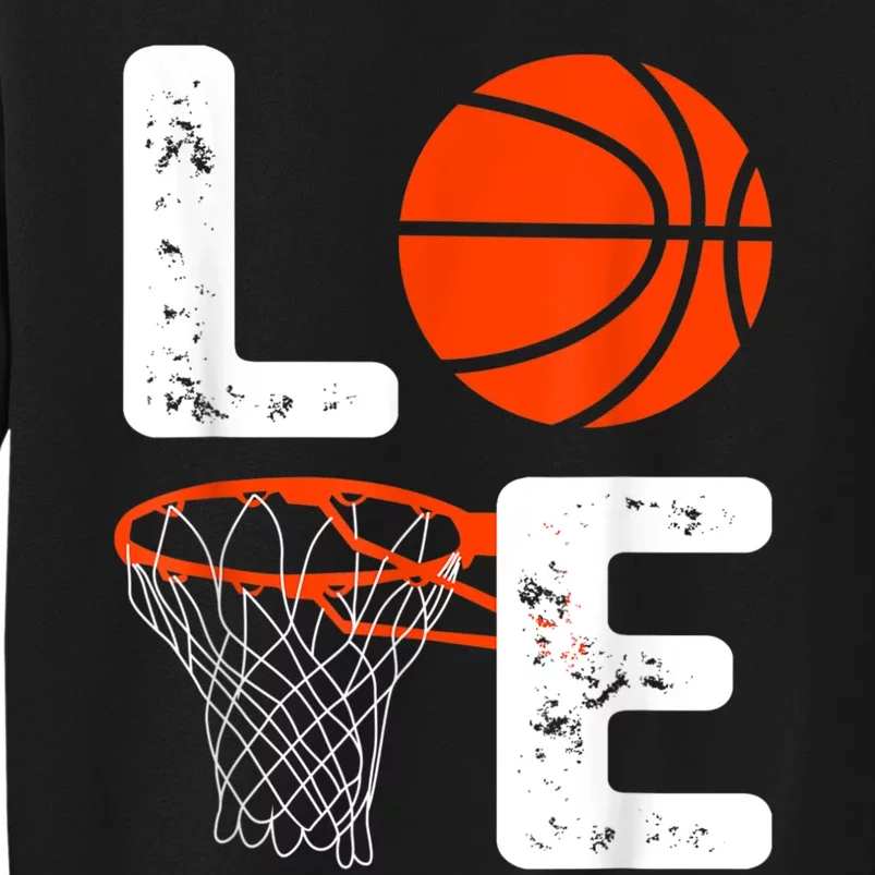 Cool Basketball For Men Women Love Coach Player Team Sports Tall Sweatshirt