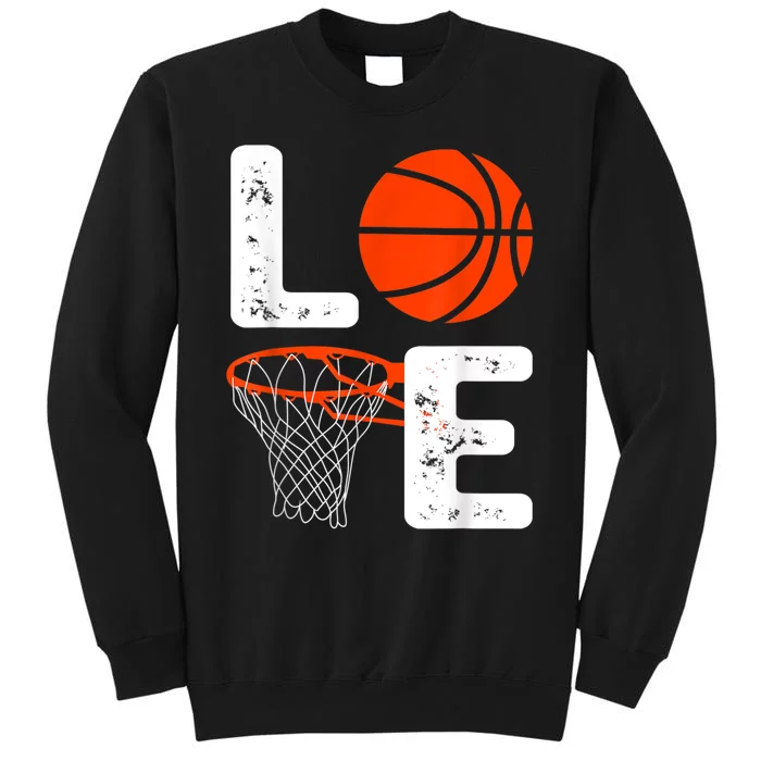 Cool Basketball For Men Women Love Coach Player Team Sports Tall Sweatshirt