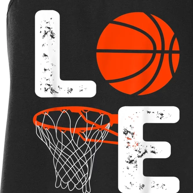 Cool Basketball For Men Women Love Coach Player Team Sports Women's Racerback Tank