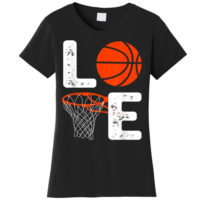 Cool Basketball For Men Women Love Coach Player Team Sports Women's T-Shirt